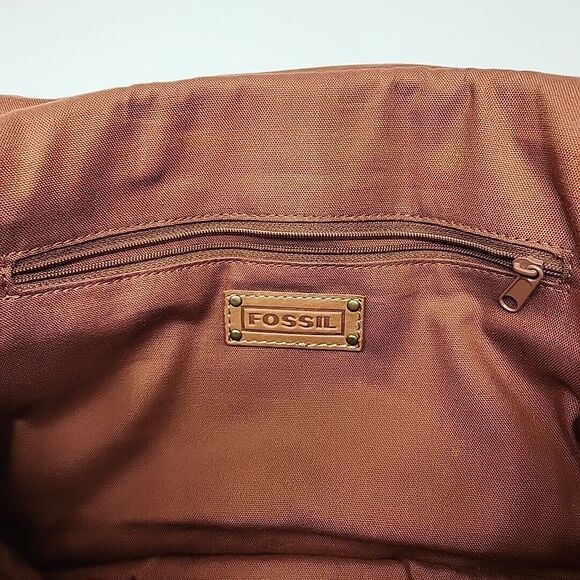 Fossil Purse Handbag Shoulder Vintage Y2K Brown Leather - Picture 13 of 16